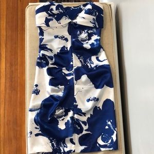 Blue and White Cocktail Dress